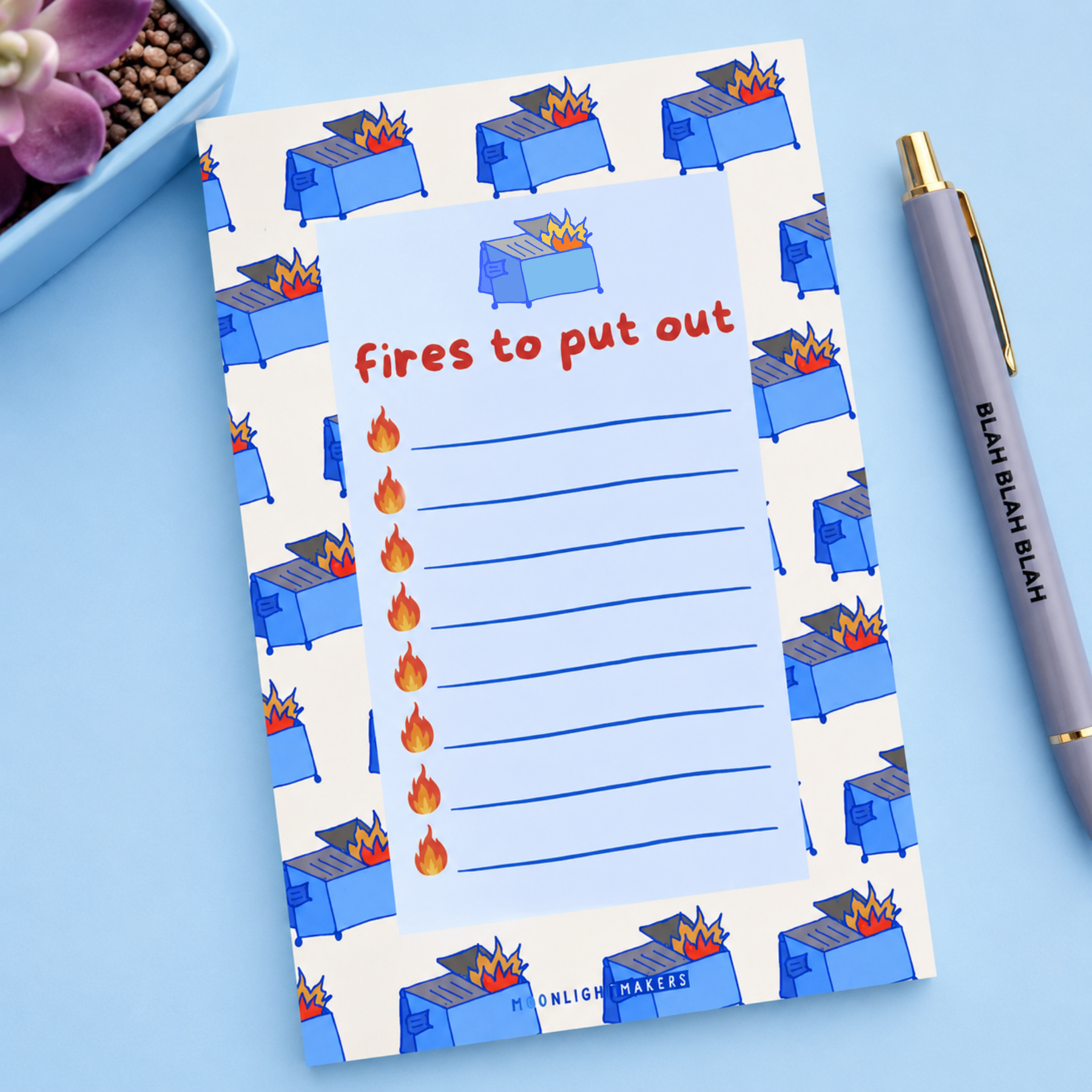 Fires To Put Out Notepad