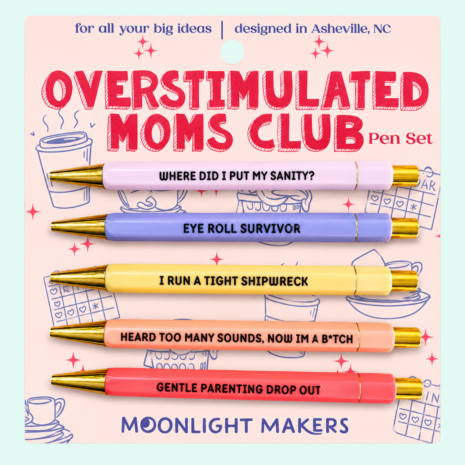 Overstimulated Moms Club - Pen Set