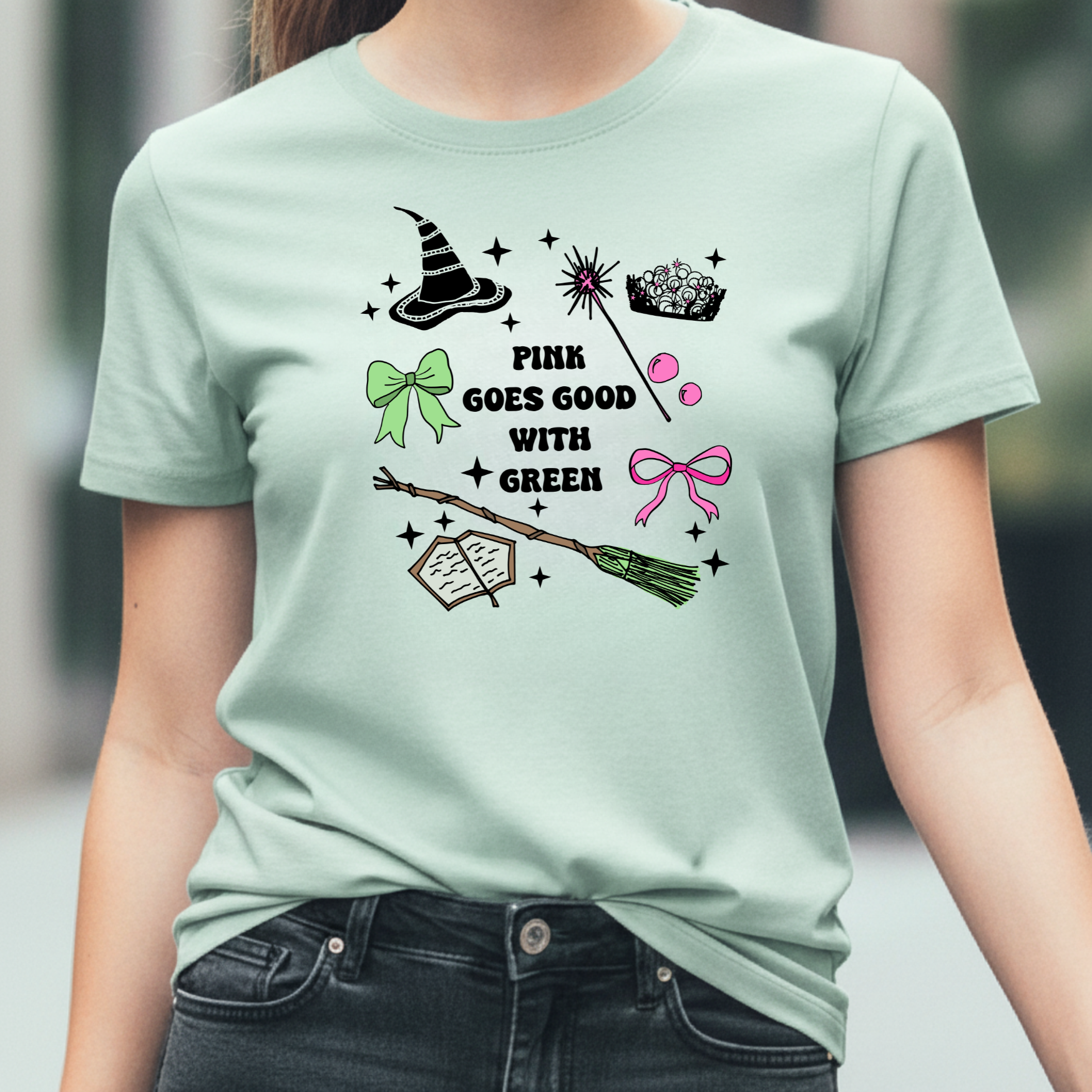 Pink Goes Good With Green - Wicked Inspired Men's / Unisex Tee