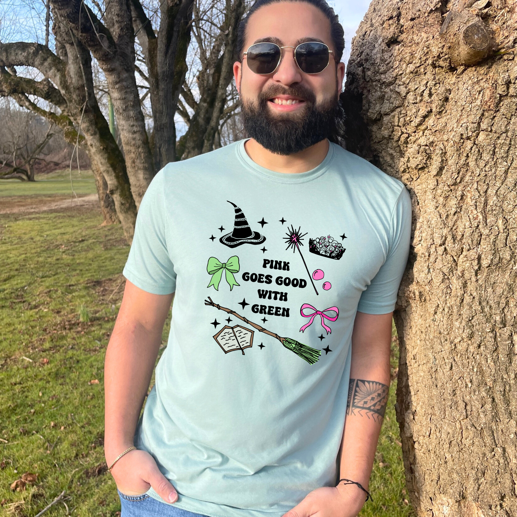 Pink Goes Good With Green - Wicked Inspired Men's / Unisex Tee
