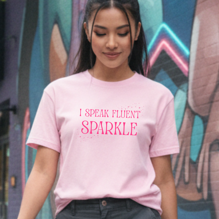 Fluent In Sparkle - Wicked Inspired Pink Men's / Unisex Tee