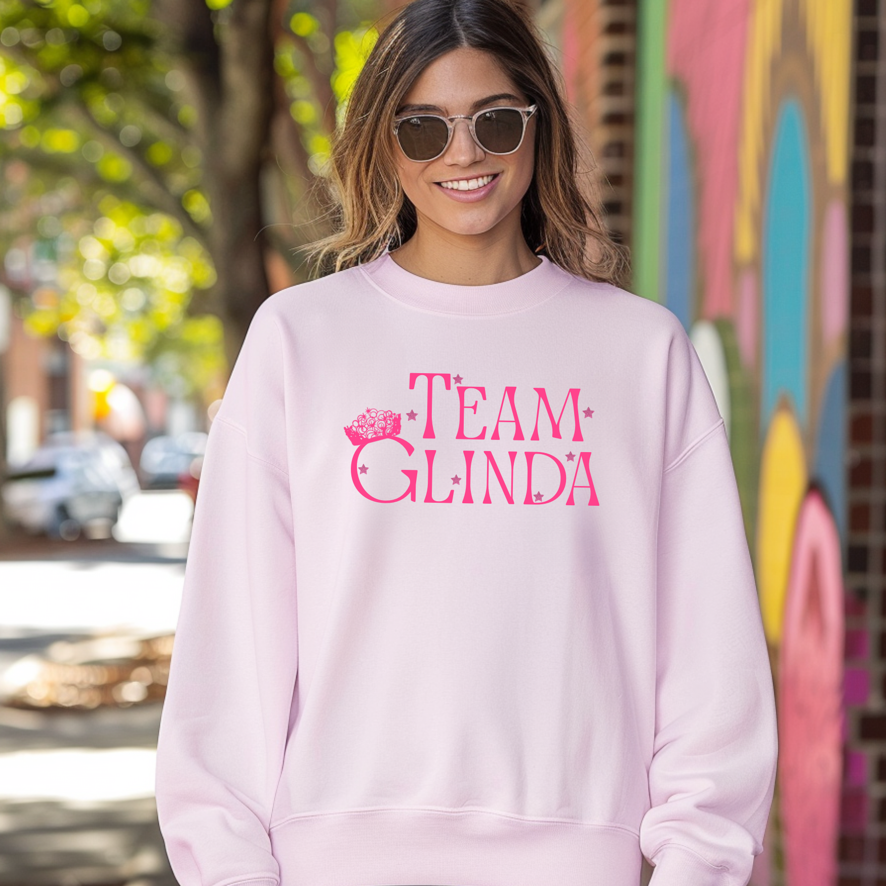 Team Glinda - Wicked Inspired Pink Unisex Sweatshirt