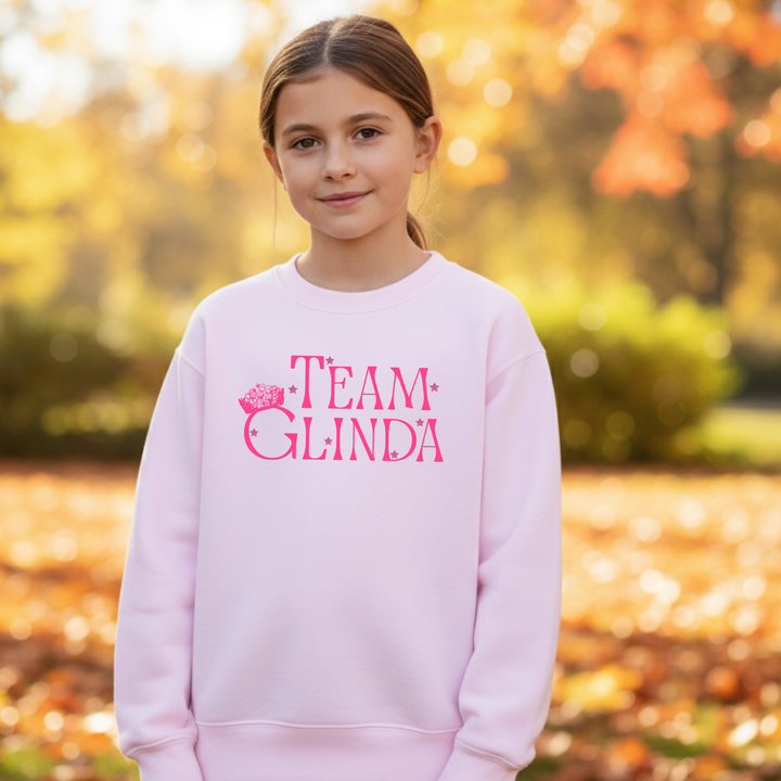 Team Glinda - Wicked Inspired Pink Kid's Sweatshirt