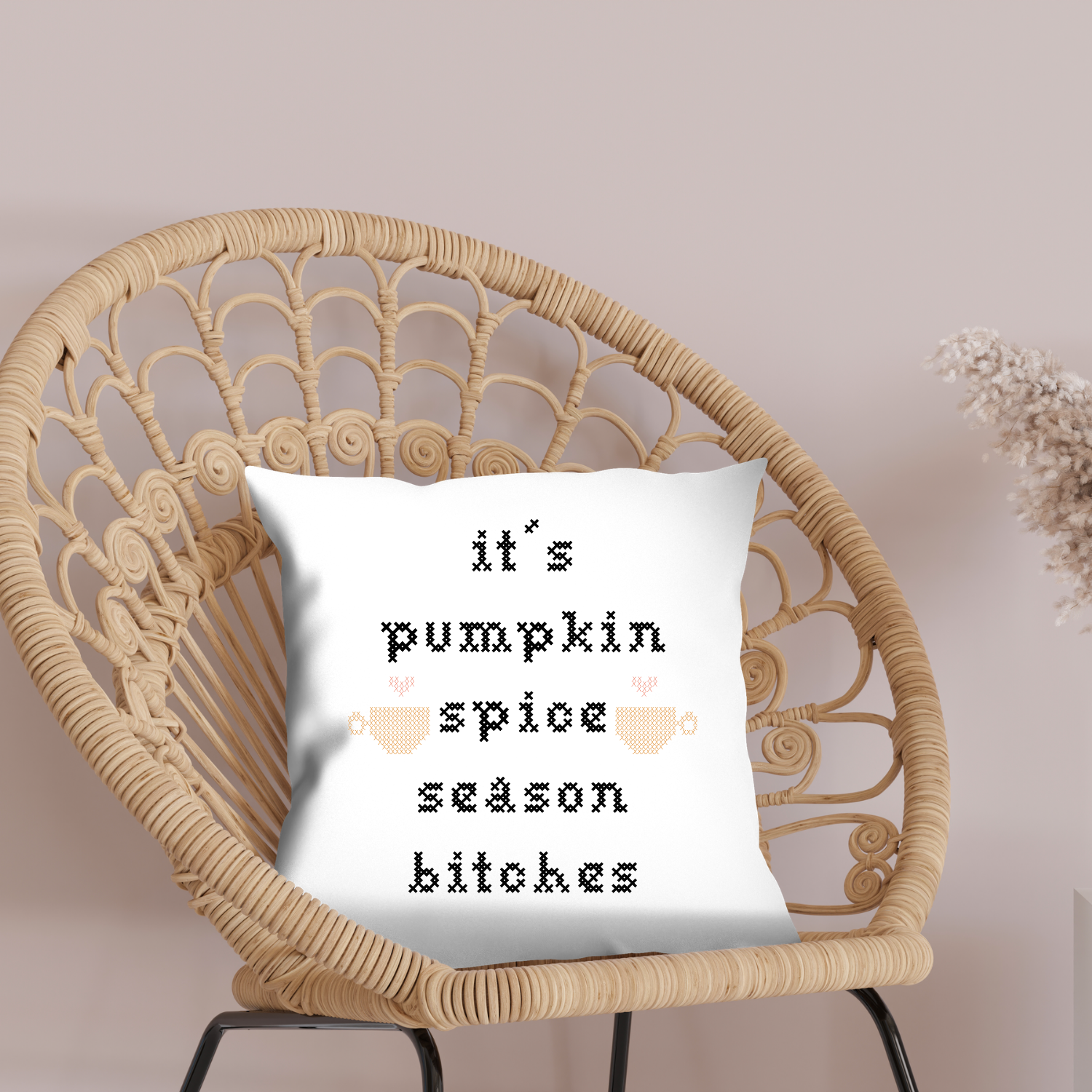 It's Pumpkin Season Throw Pillow