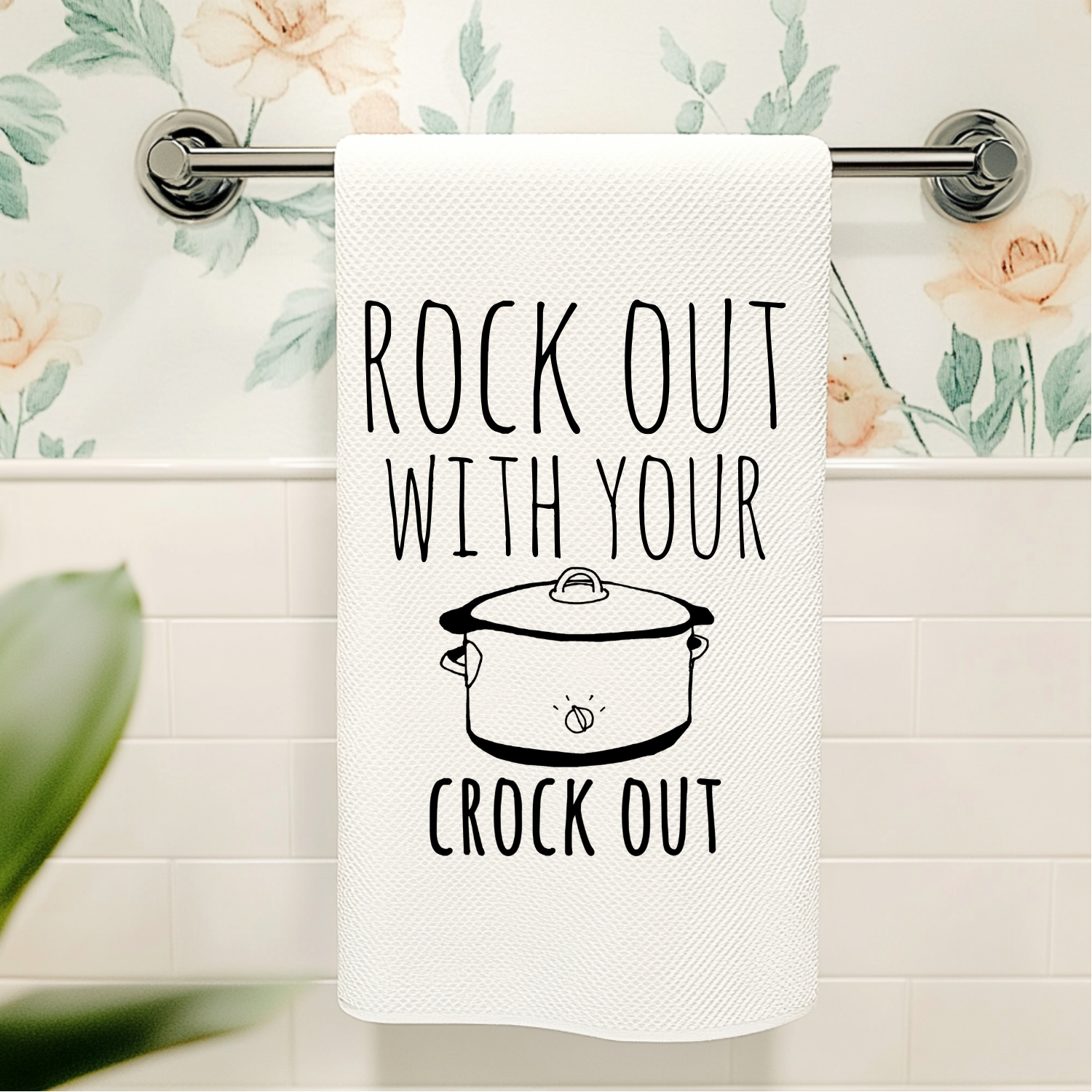 SALE (Closeout) Rock Out With Your Crock Out Kitchen Towel