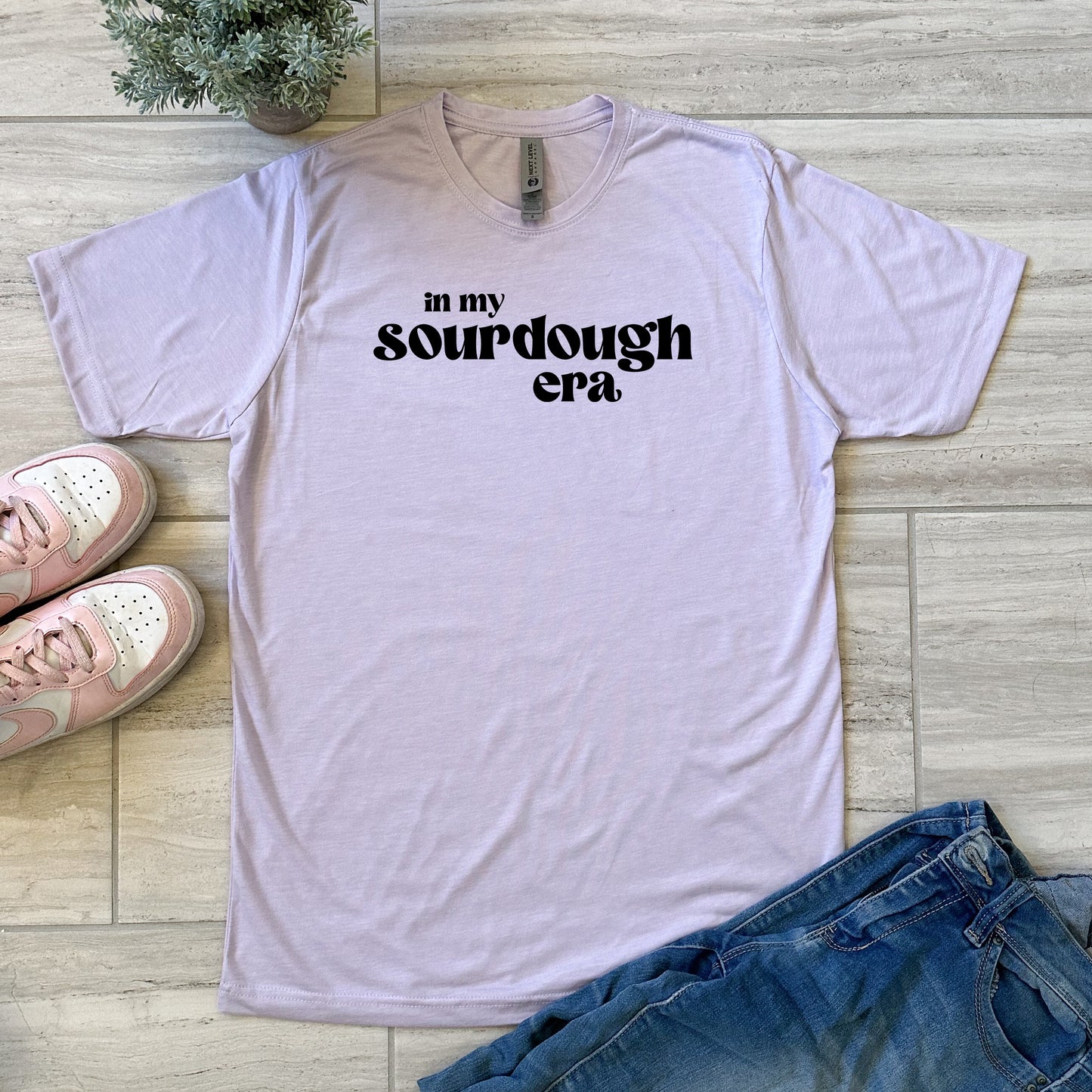 In My Sourdough Era - Men's / Unisex Tee - Stonewash Blue, Sage, Lavender, or Heather Gray