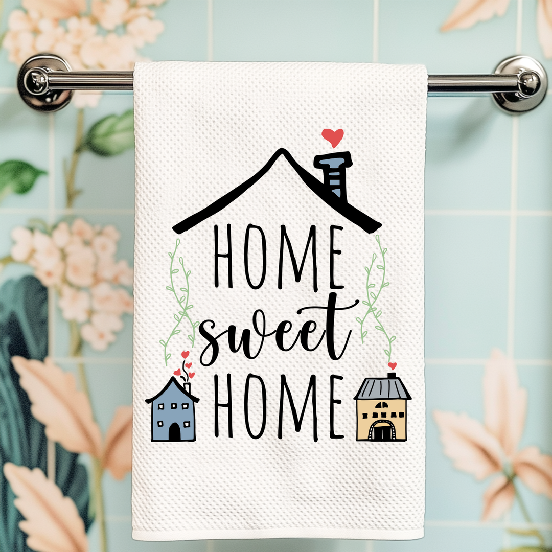 Full Color Kitchen Towel - Home Sweet Home