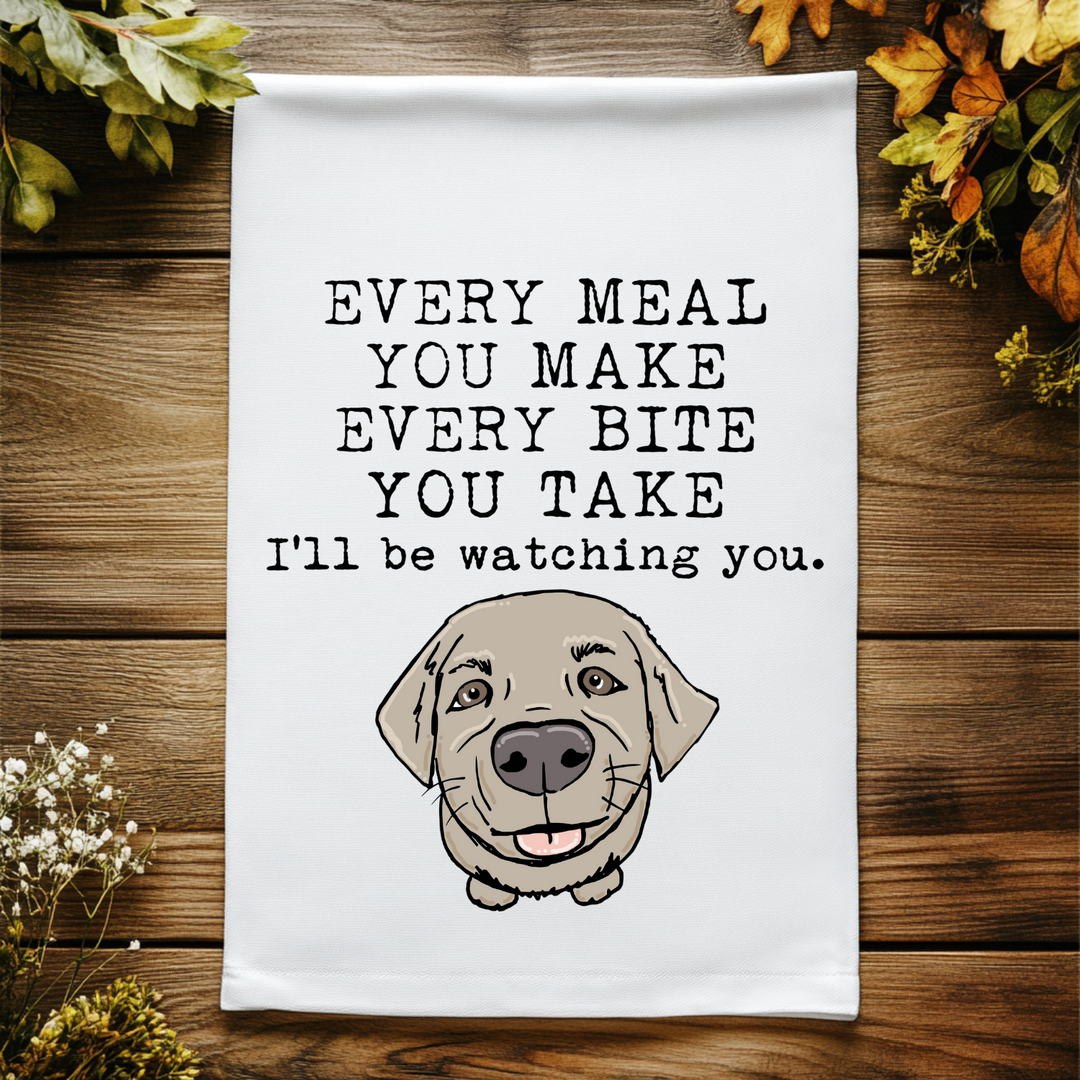 Full Color Kitchen Towel - Every Bite You Take I'll Be Watching You - MoonlightMakers