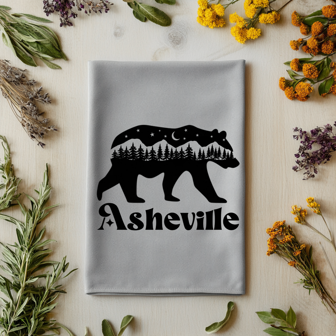 Asheville Bear Kitchen Towel - MoonlightMakers