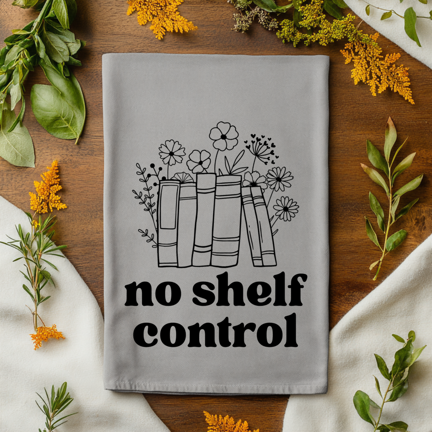 No Shelf Control Kitchen Towel