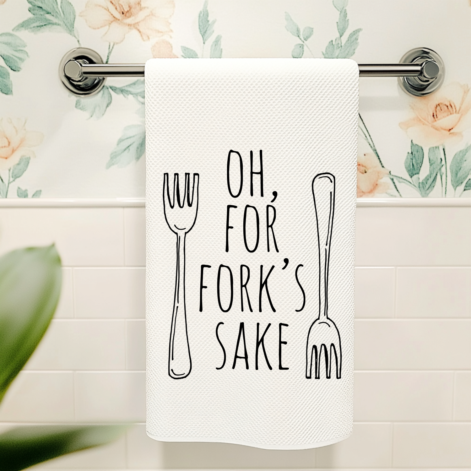 Oh For Fork's Sake Kitchen Towel