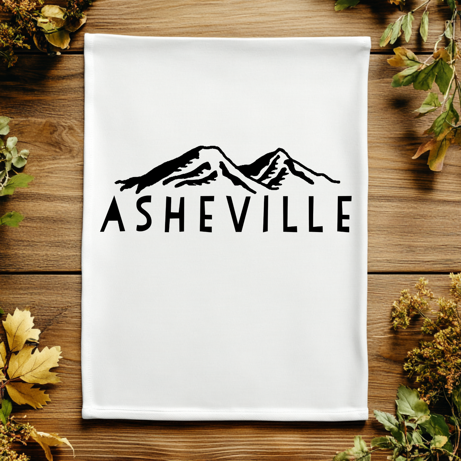 Asheville NC Mountains Kitchen Towel