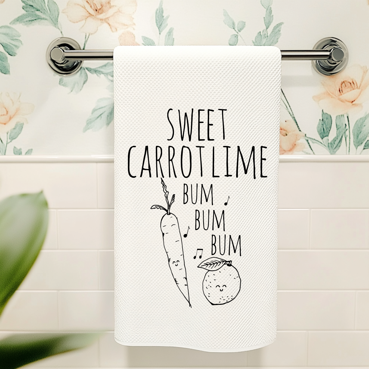 Sweet Carrot Lime Kitchen Towel