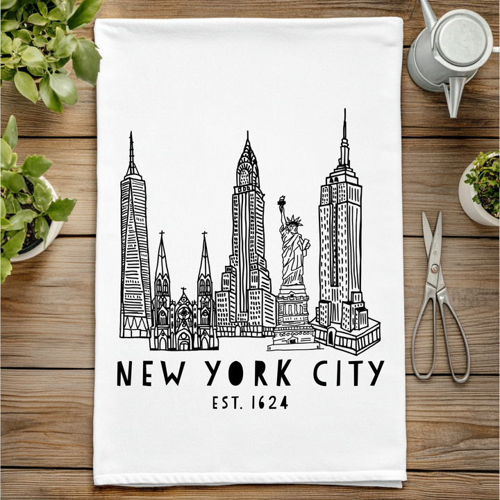 New York City Skyline (NYC) - Kitchen Towel