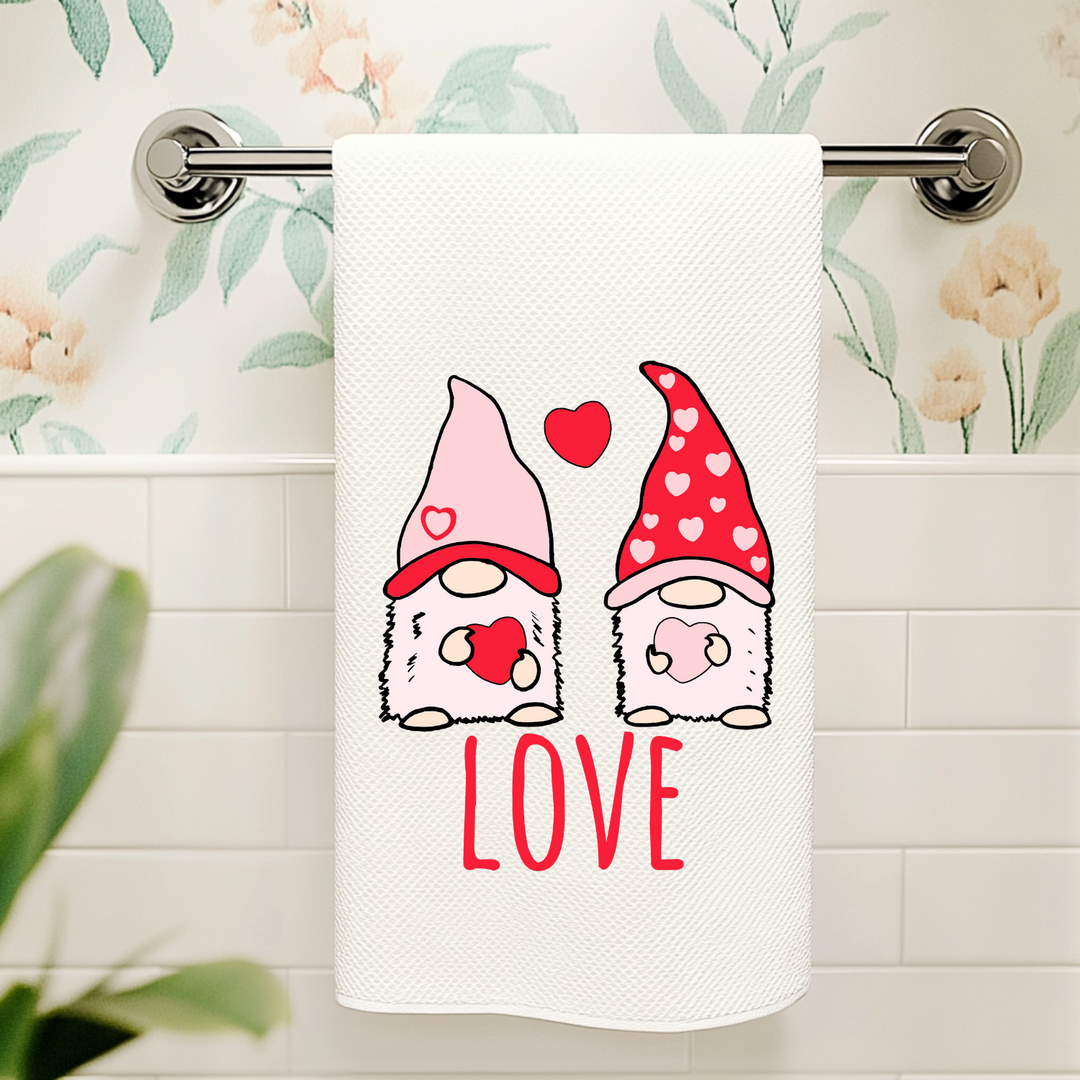 Full Color Kitchen Towel - Gnome Love - MoonlightMakers
