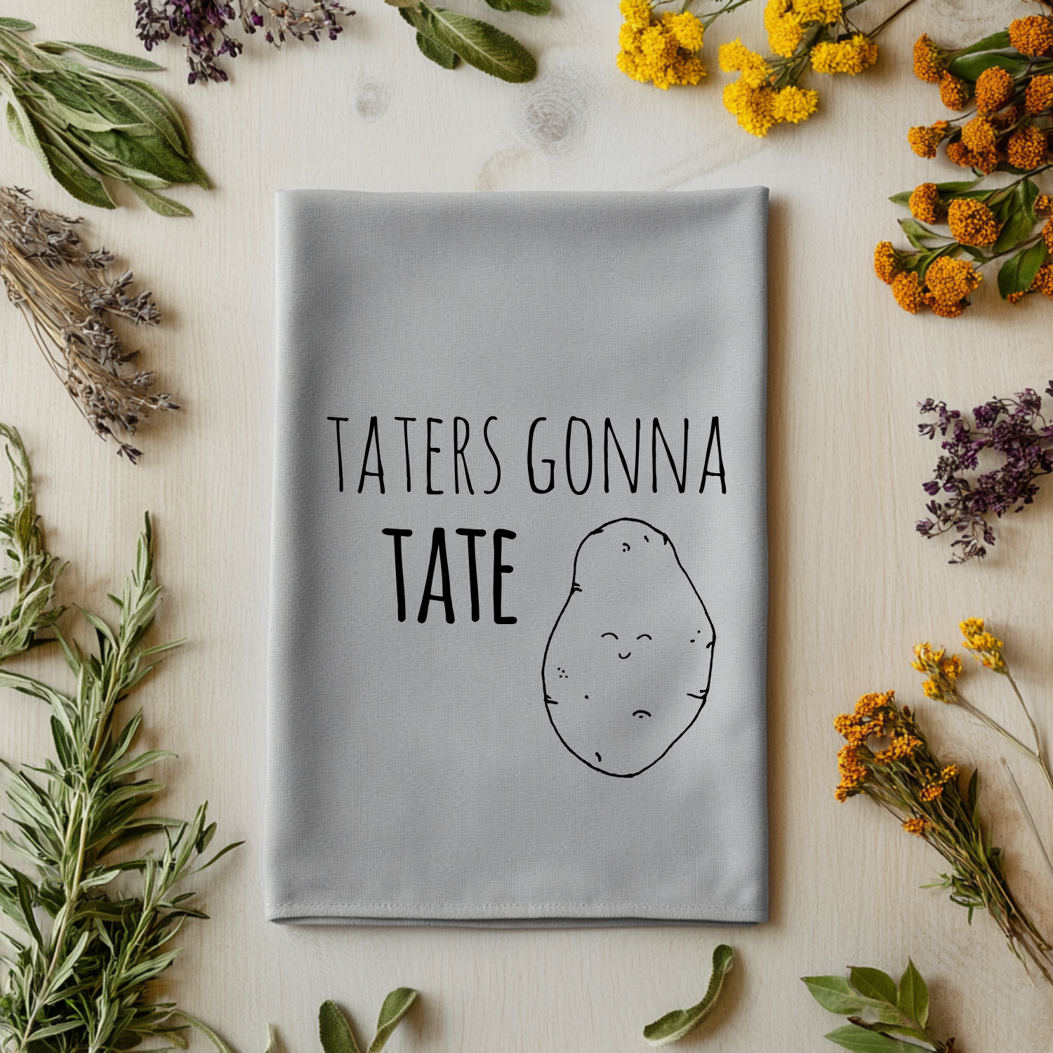 Taters Gonna Tate Kitchen Towel