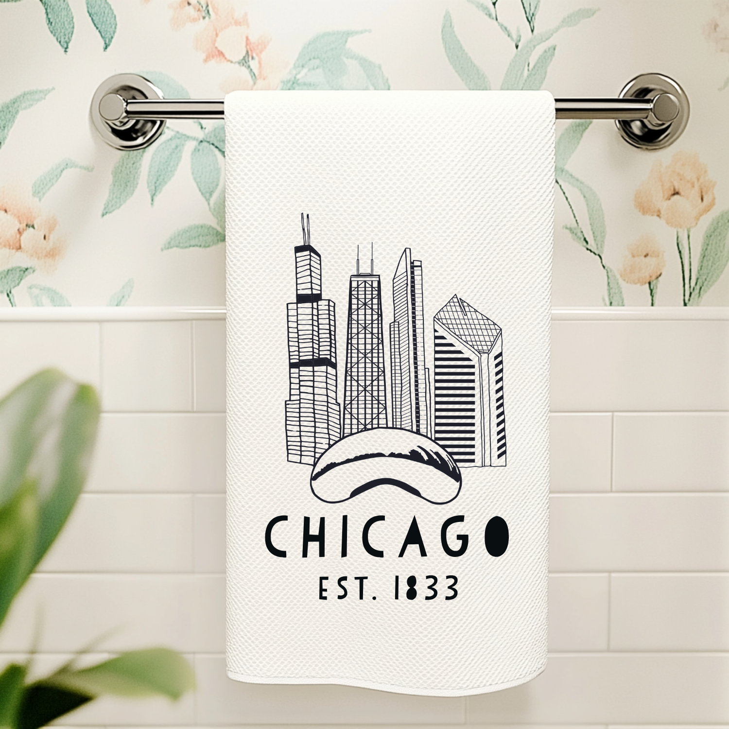Chicago Skyline - Kitchen Towel