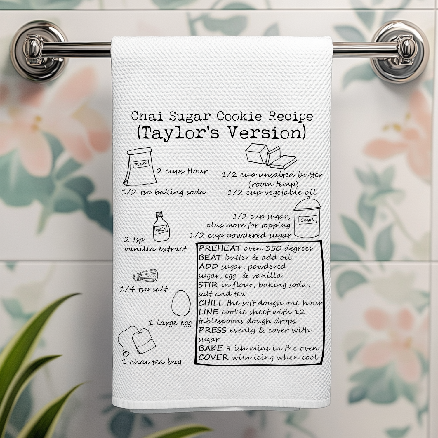 Chai Sugar Cookies (Taylor's Version) - Kitchen Towel