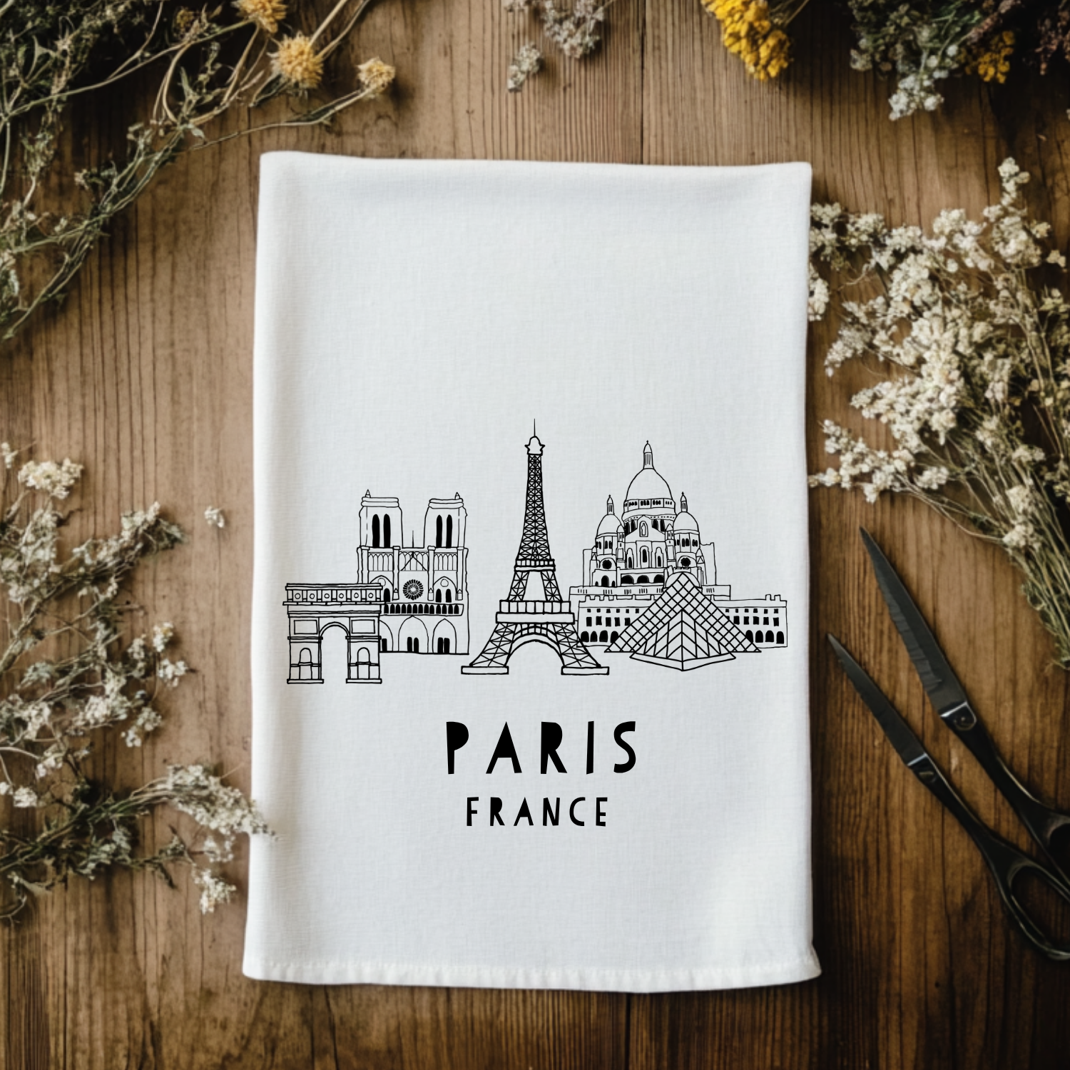 Paris Skyline - Kitchen Towel
