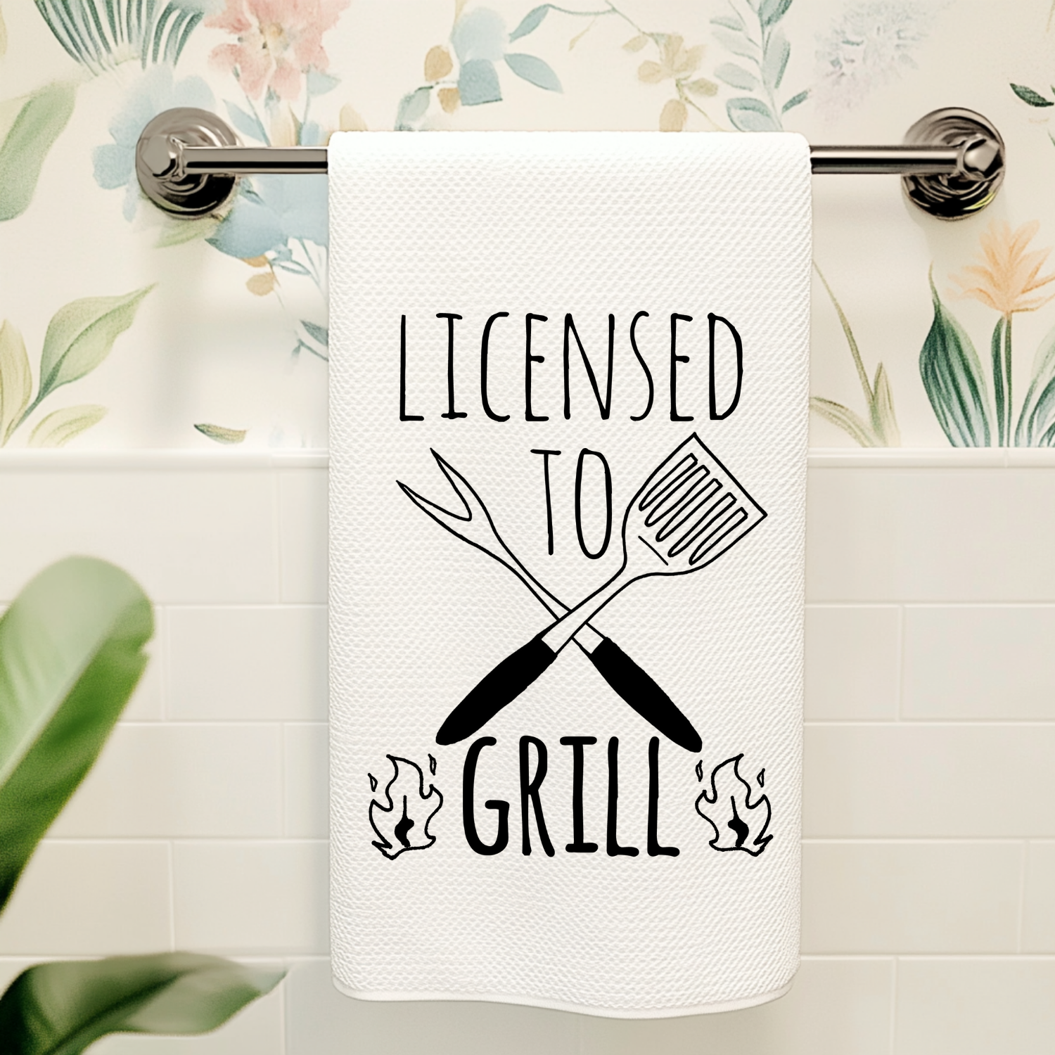 Licensed to Grill Kitchen Towel