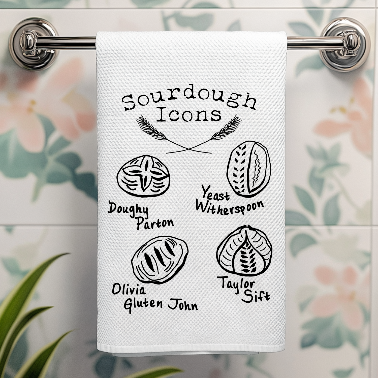 Sourdough Icons Kitchen Towel