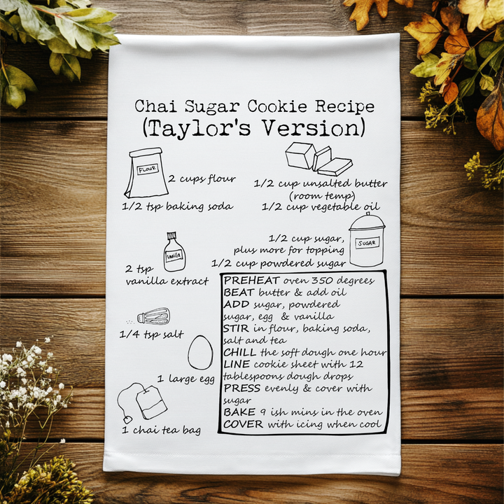 Chai Sugar Cookies (Taylor's Version) - Kitchen Towel