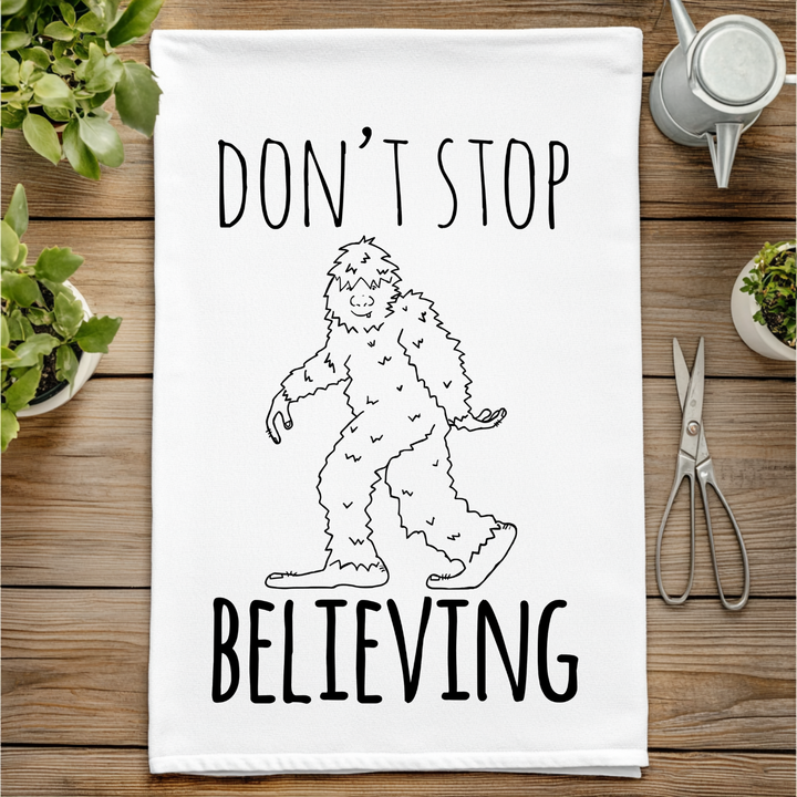 Don't Stop Believing Kitchen Towel
