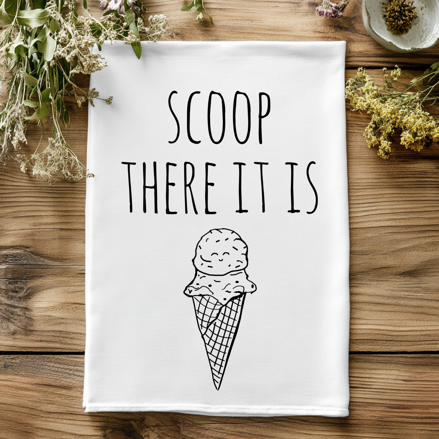 Scoop, There It Is Kitchen Towel