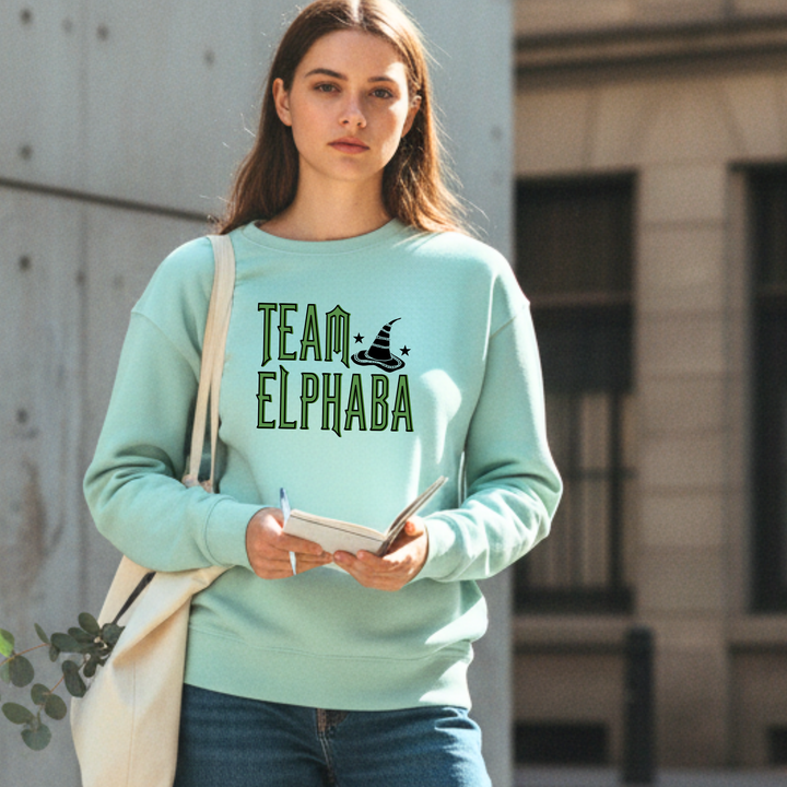 Team Elphaba - Wicked Inspired Green Unisex Sweatshirt
