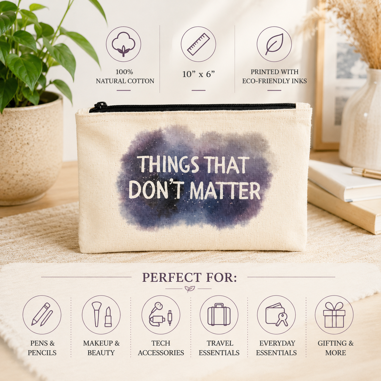 Things That Don't Matter - Zipper Pouch