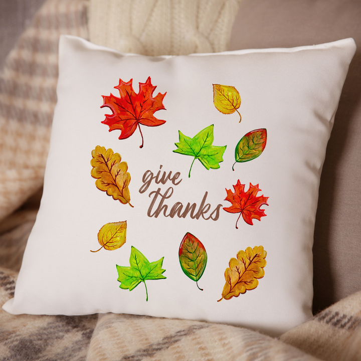 Give Thanks Throw Pillow
