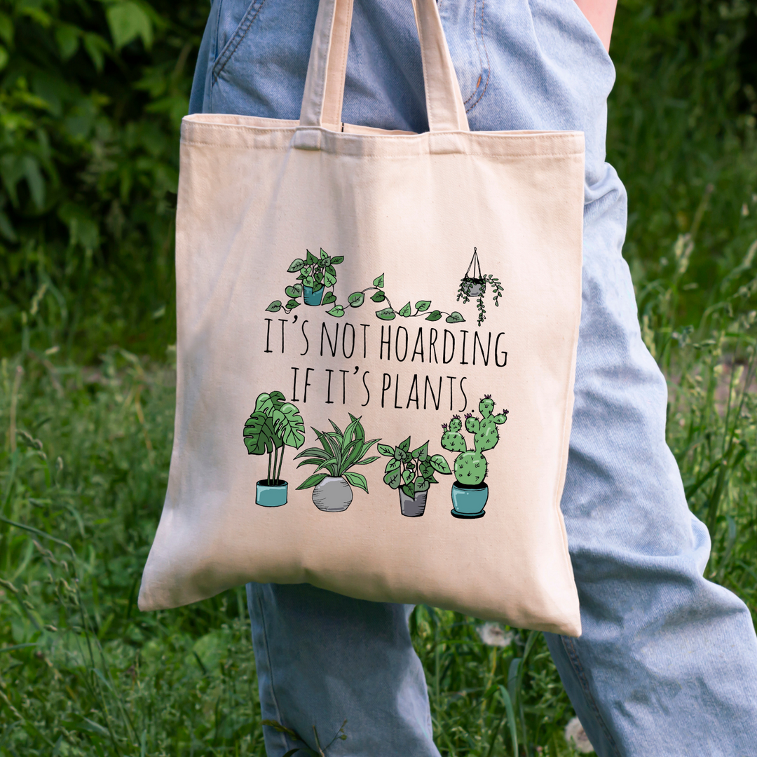 It's Not Hoarding If It's Plants - Full Color Tote - MoonlightMakers