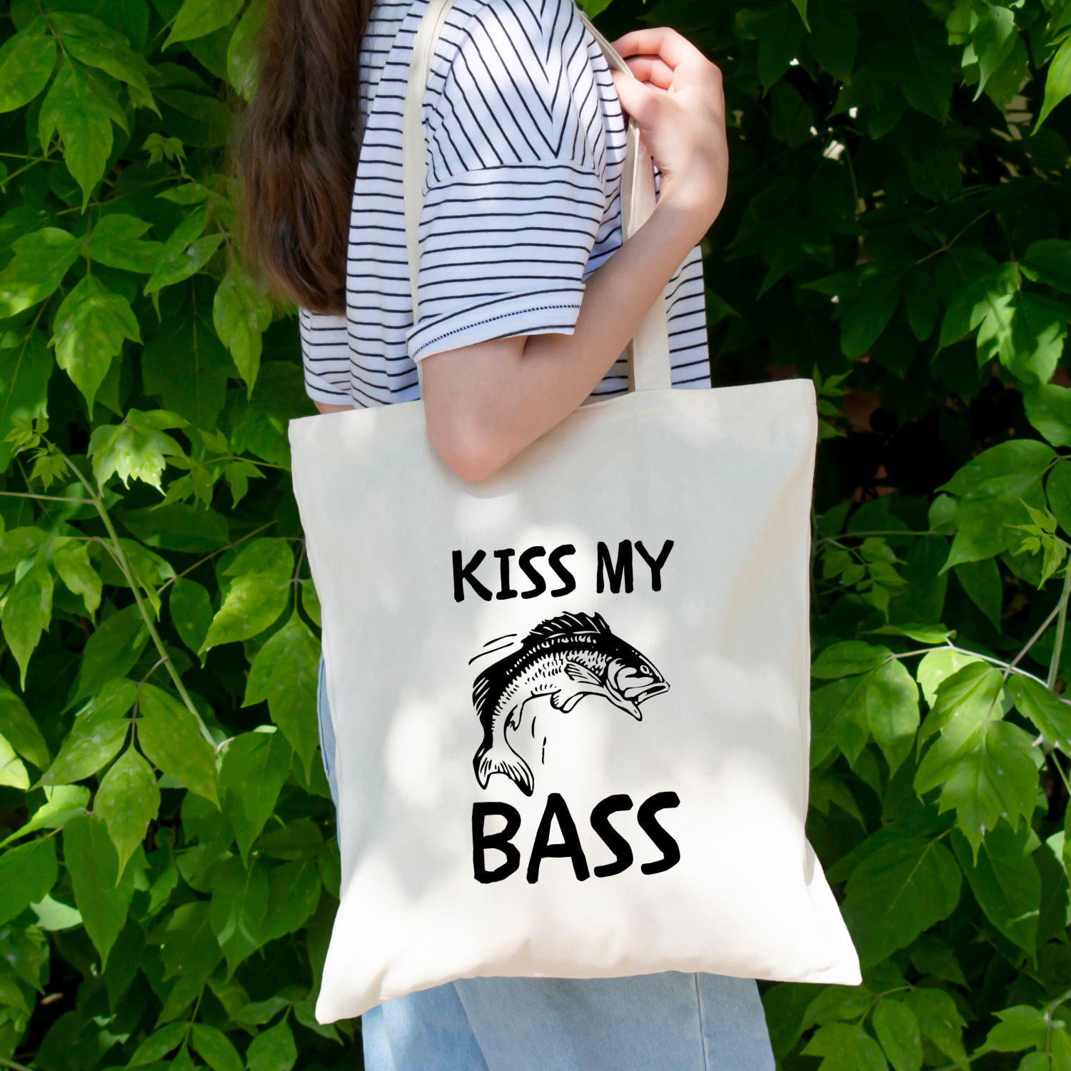 Kiss My Bass Tote Bag