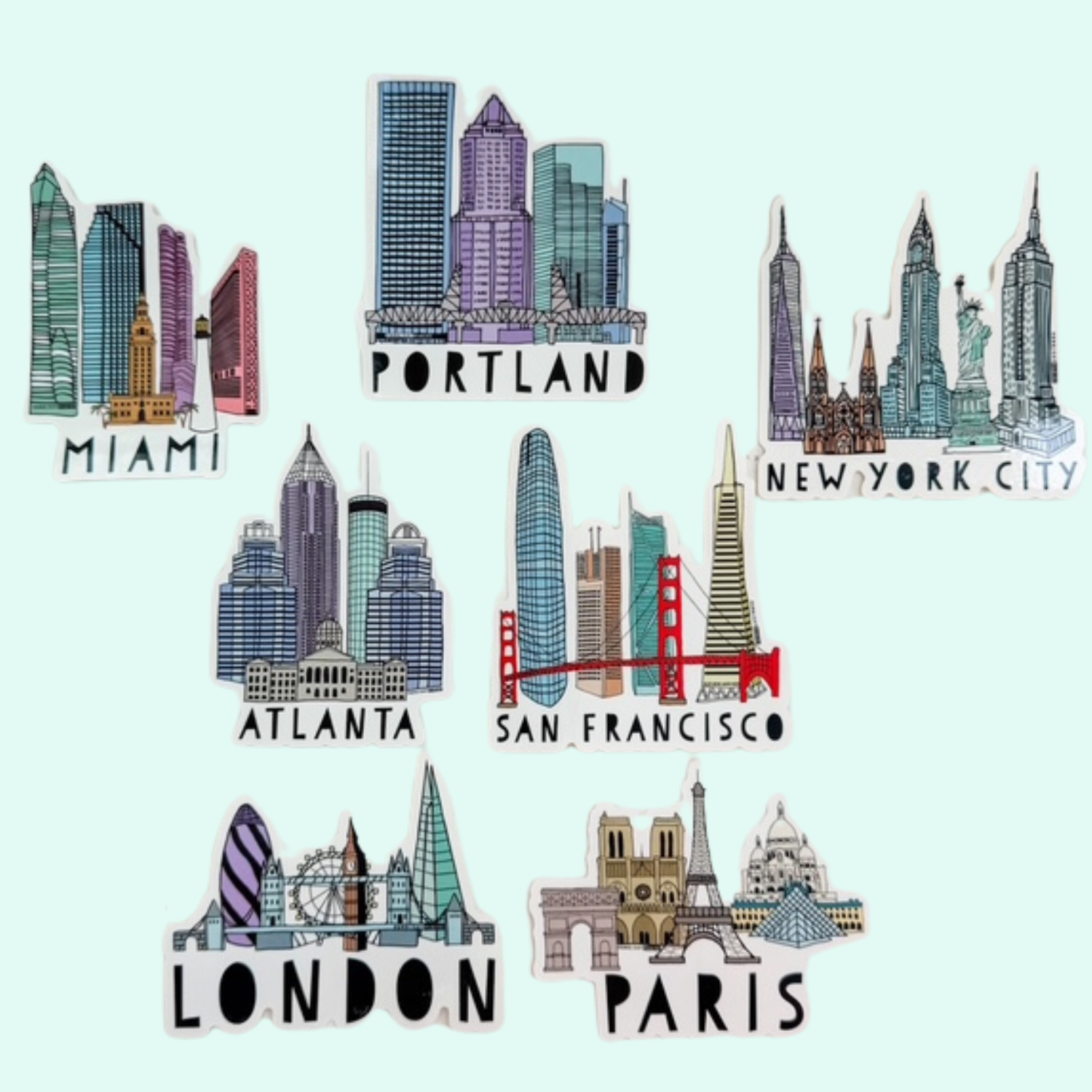 SALE Skyline Stickers