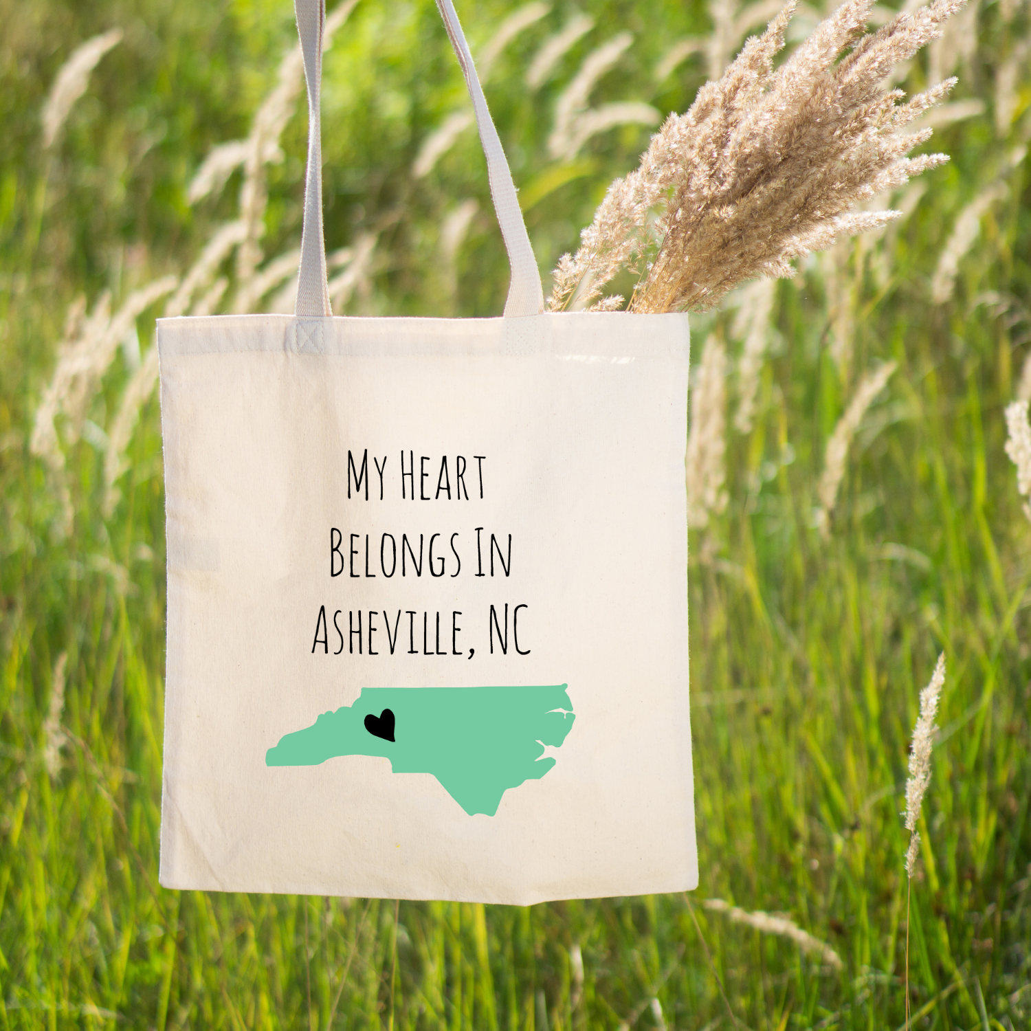 My Heart Belongs In Asheville, NC - Full Color Tote