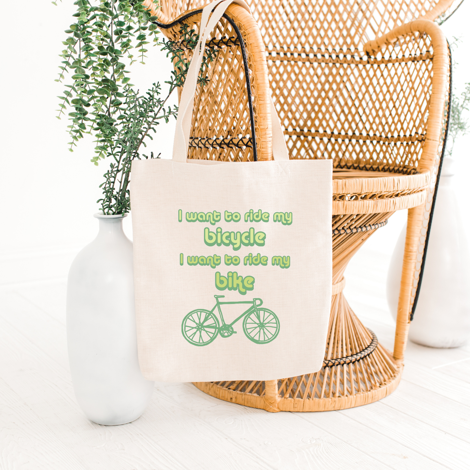 I Want To Ride My Bicycle (Queen) - Full Color Tote