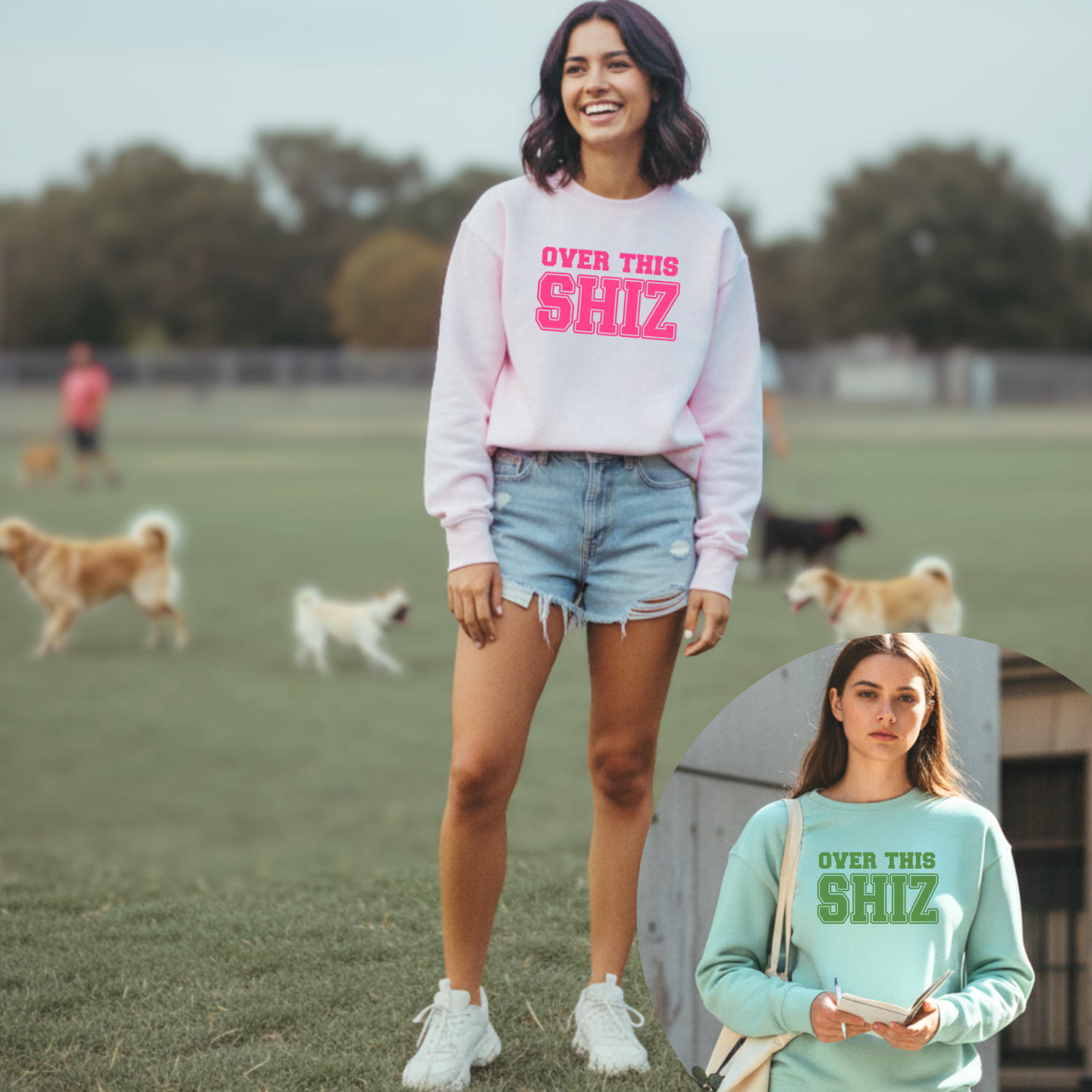 Over This Shiz - Wicked Inspired Unisex Sweatshirt