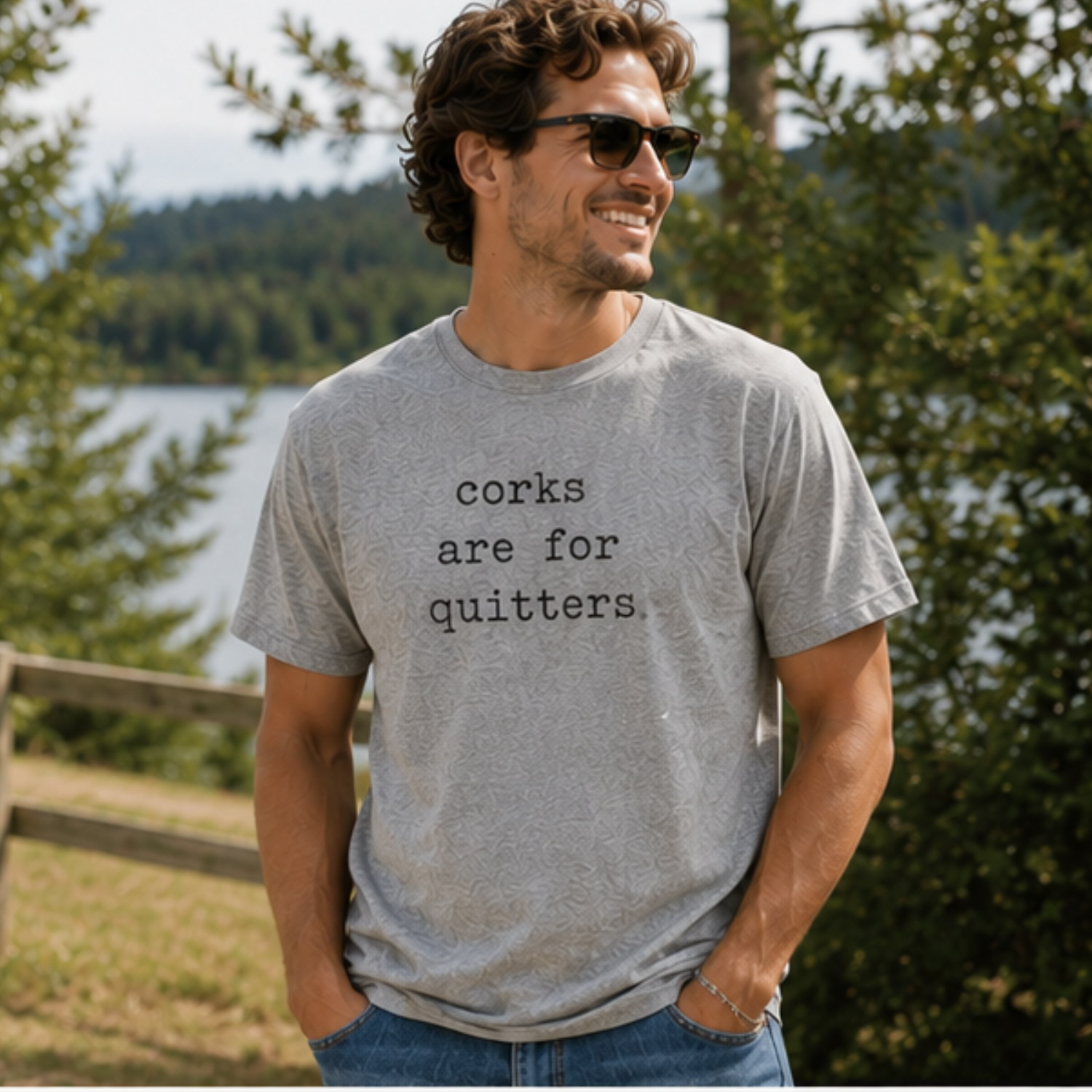 Corks Are For Quitters - Men's / Unisex Tee