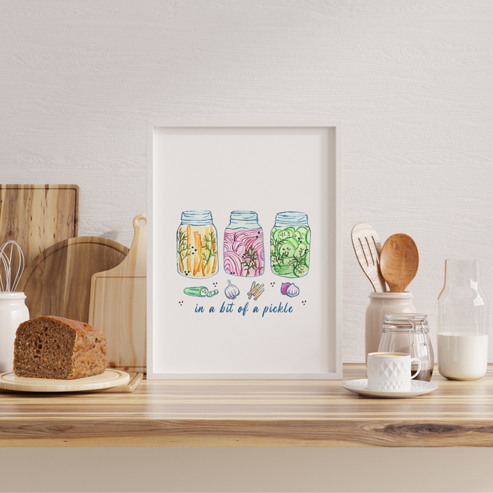 In A Bit Of A Pickle Art Print