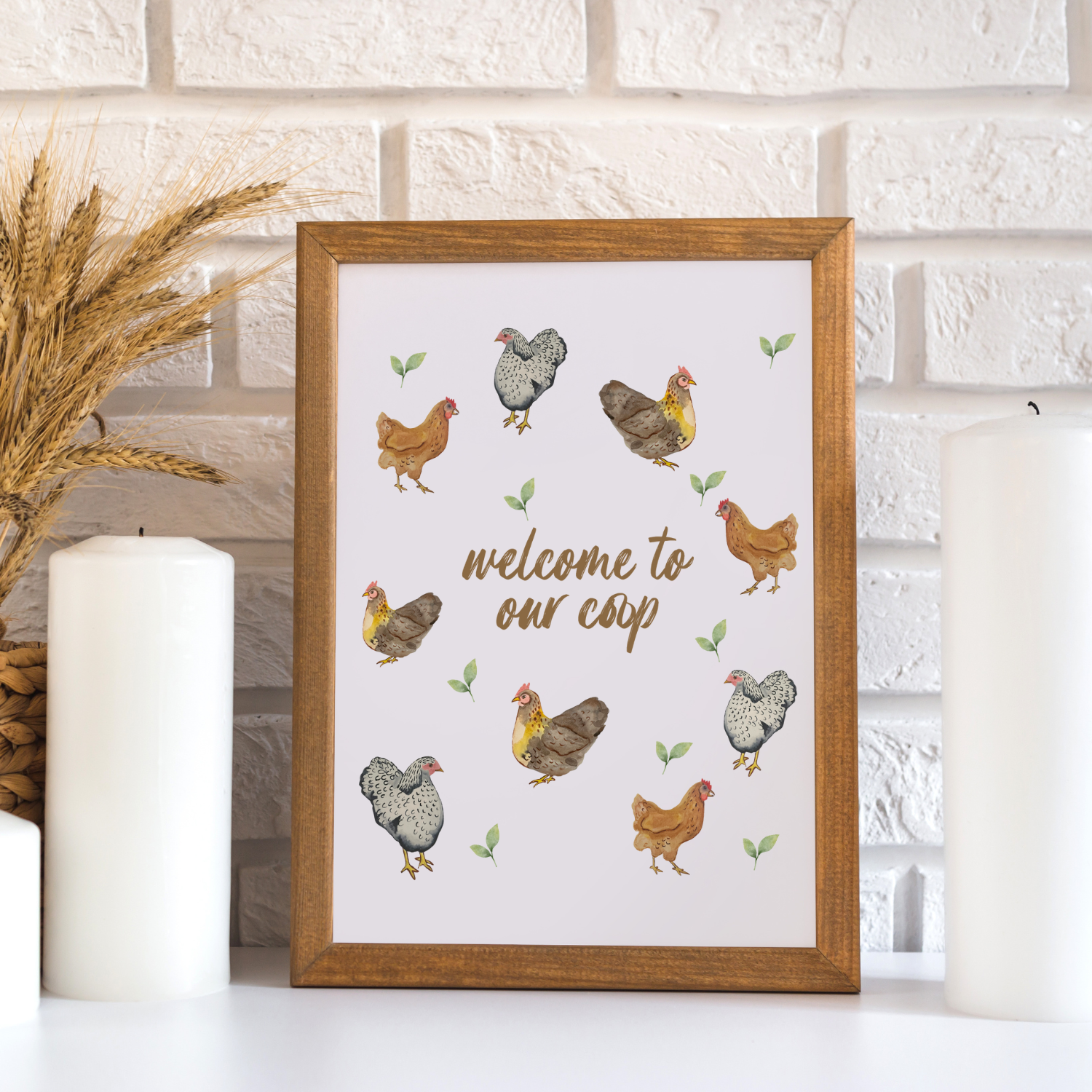 Welcome To Our Coop Art Print