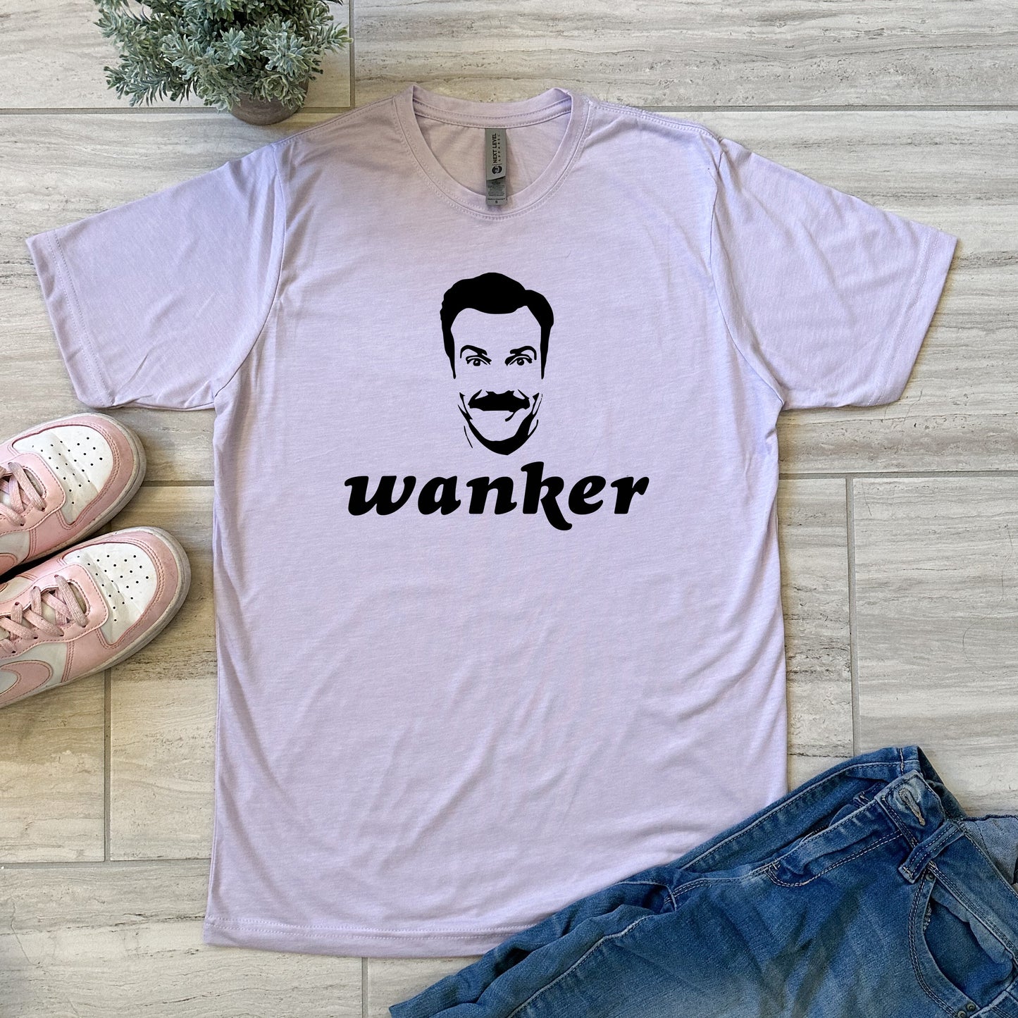 Wanker (Ted Lasso) - Men's / Unisex Tee - Stonewash Blue, Sage, Lavender, or Heather Gray