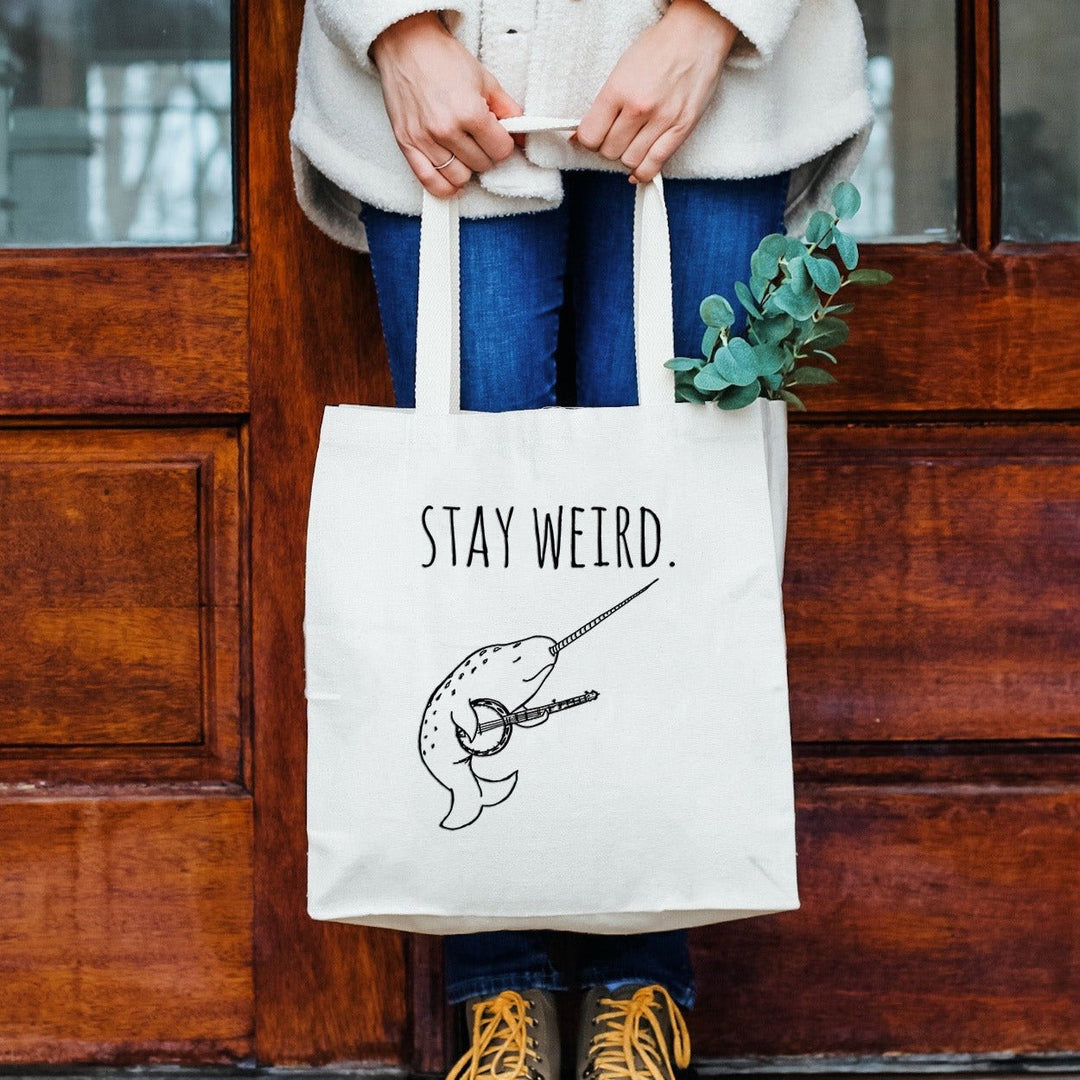 Stay Weird (Narwhal) - Tote Bag - MoonlightMakers
