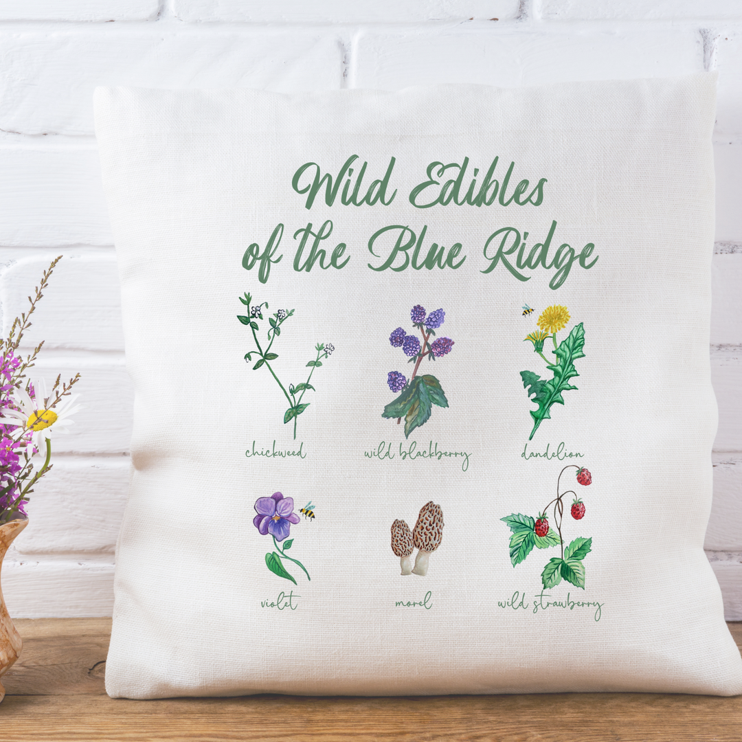 Wild Edibles Throw Pillow