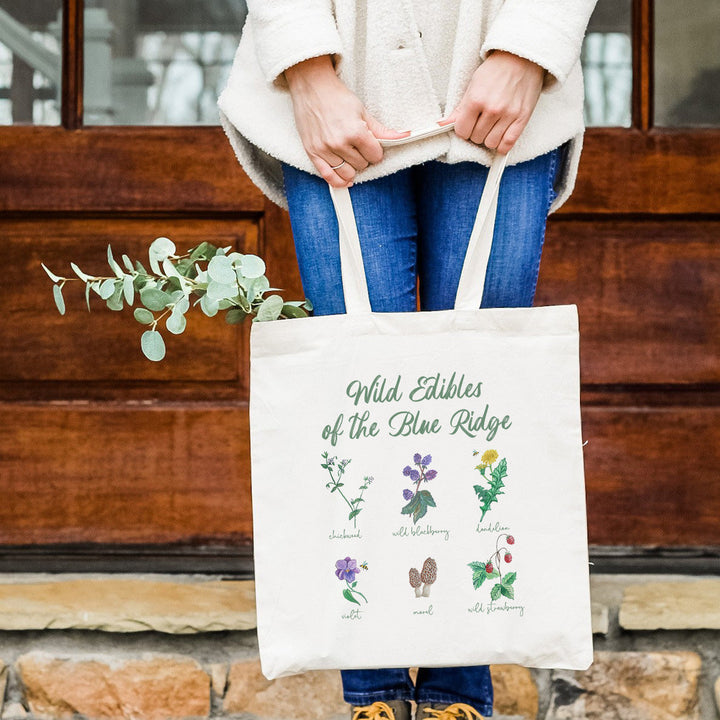 Wild Edibles of the Blue Ridge - Watercolor Tote Bag