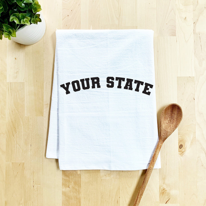 SALE (Closeout) - Choose Your US State - Kitchen Towel - White
