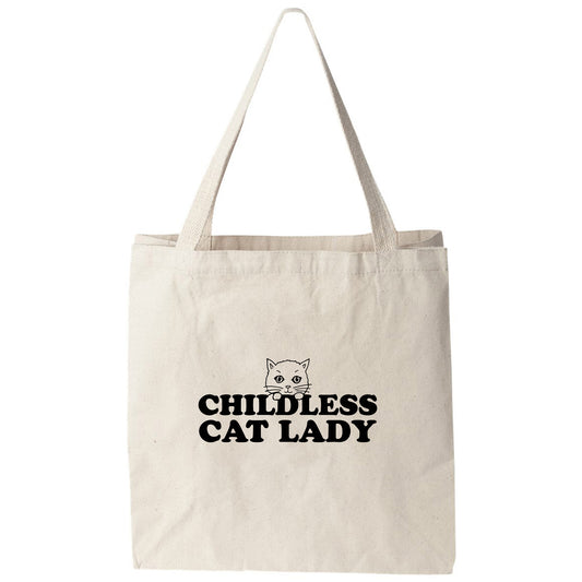 a tote bag with a cat saying on it