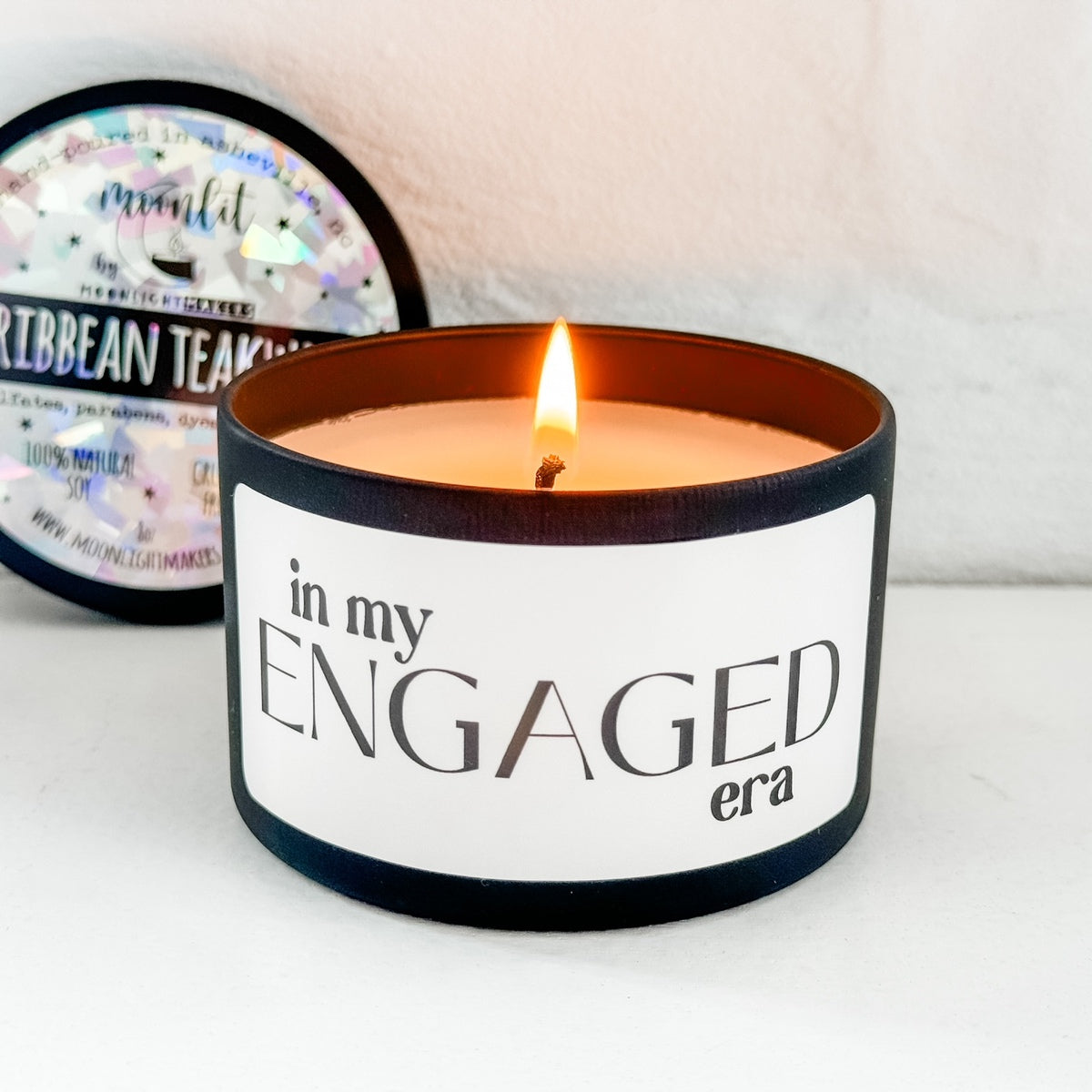 a candle that is sitting on a table