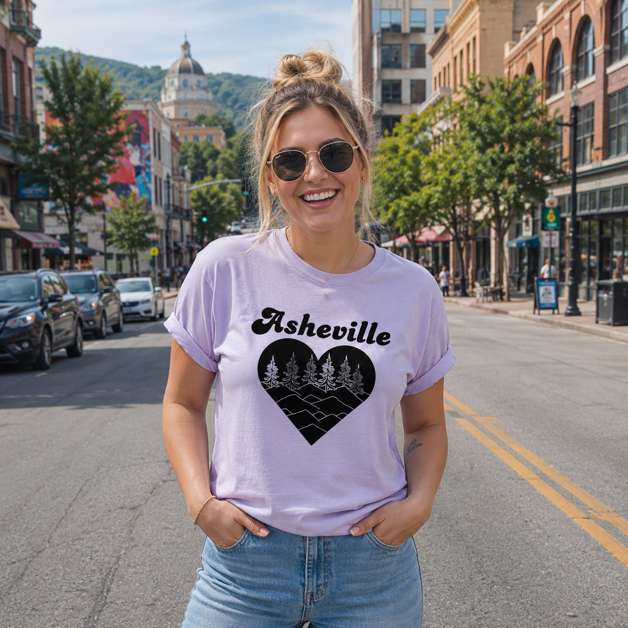 Asheville Heart - Men's / Unisex Tee