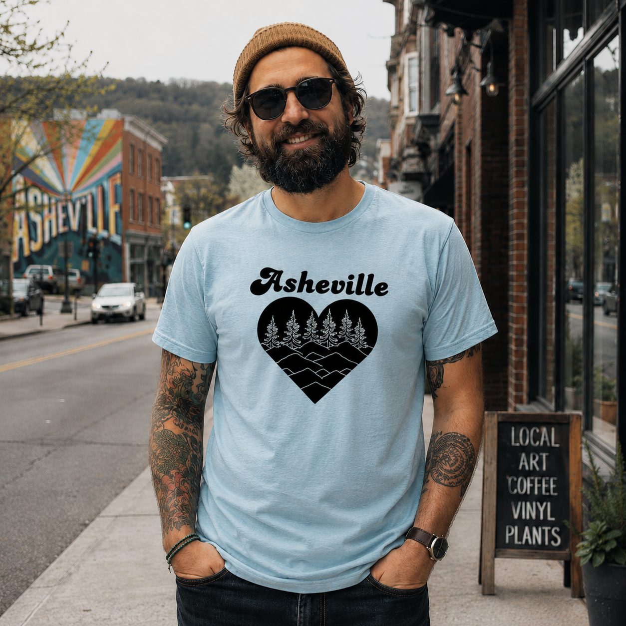 Asheville Heart - Men's / Unisex Tee