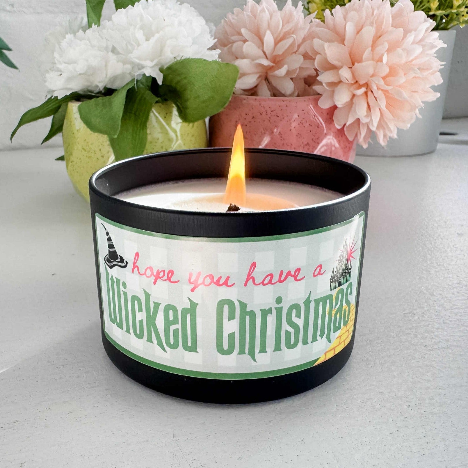 Hope You Have a Wicked Christmas - 8oz Wicked Inspired Candle - 100% Natural Soy Wax